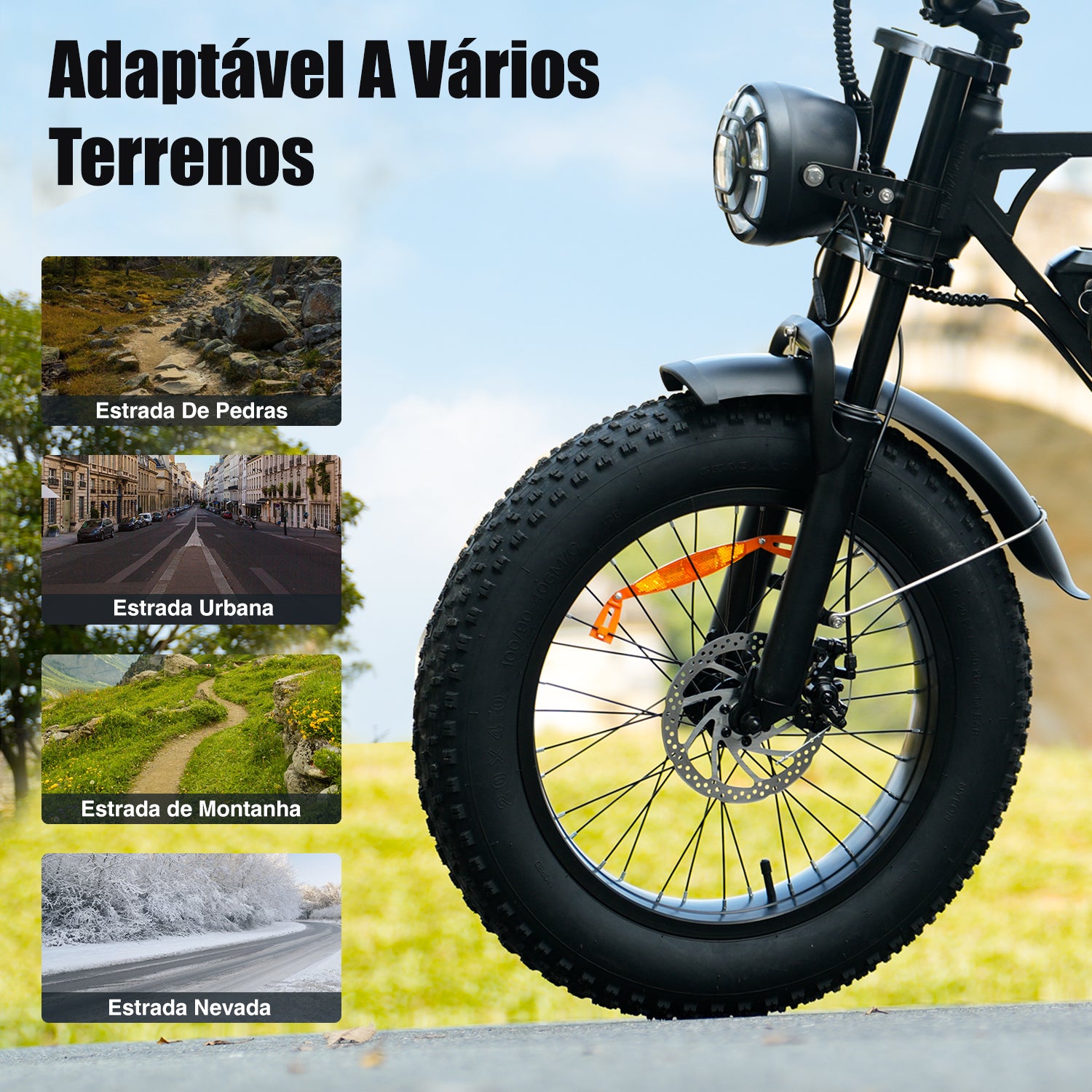 EB5 Bicicleta elétrica com motor de 1000 W para adultos