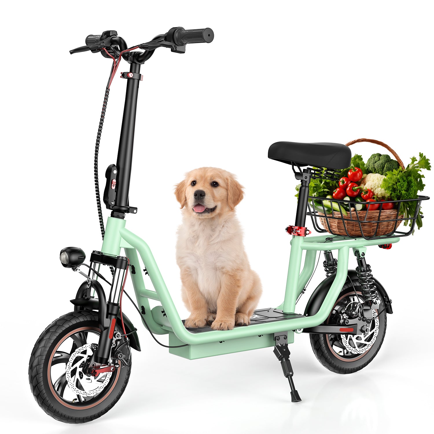 iScooter i12 500W Electric Scooter With Seat & Carry Basket