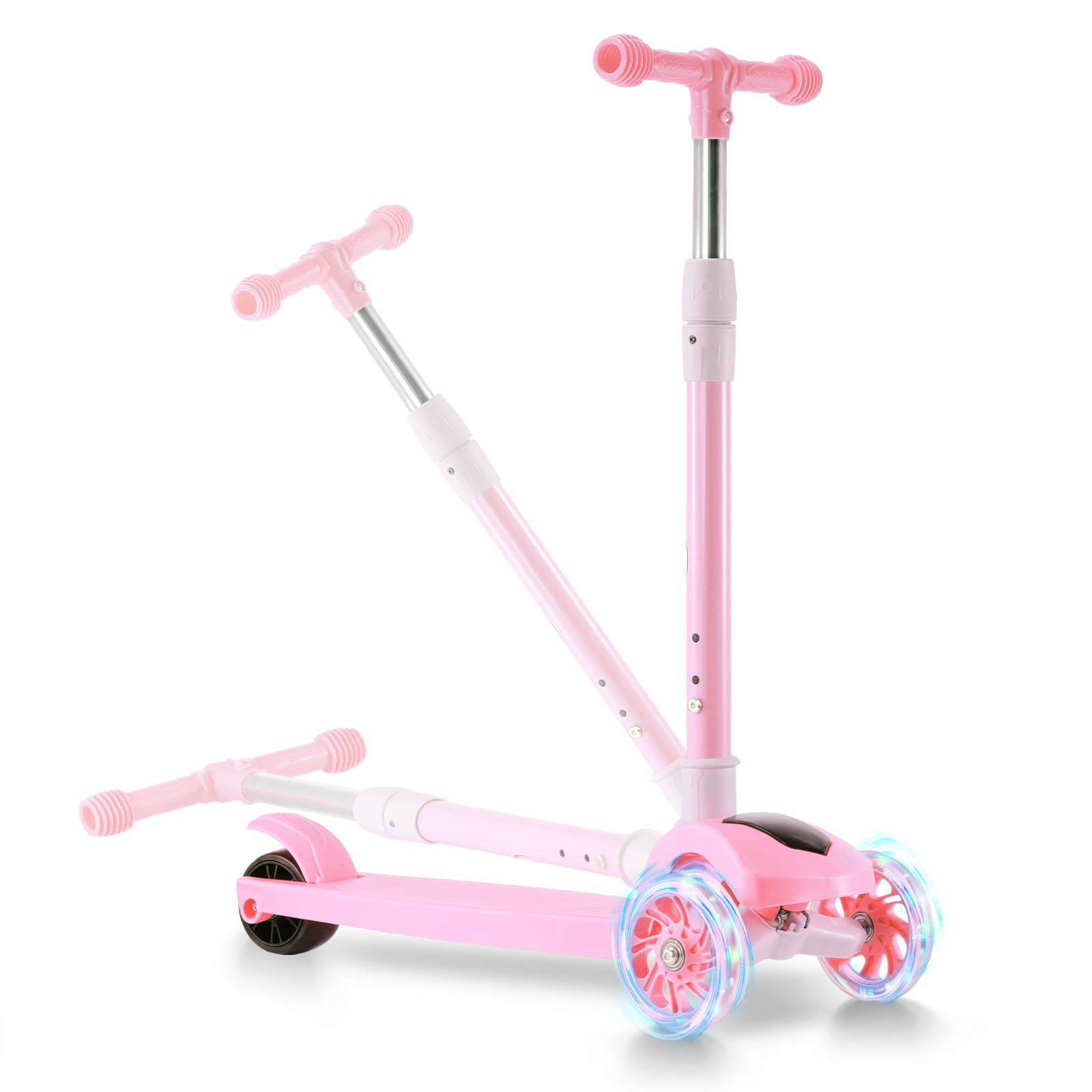 T1 3-Wheel Kids Scooter with LED Light-Up Wheels