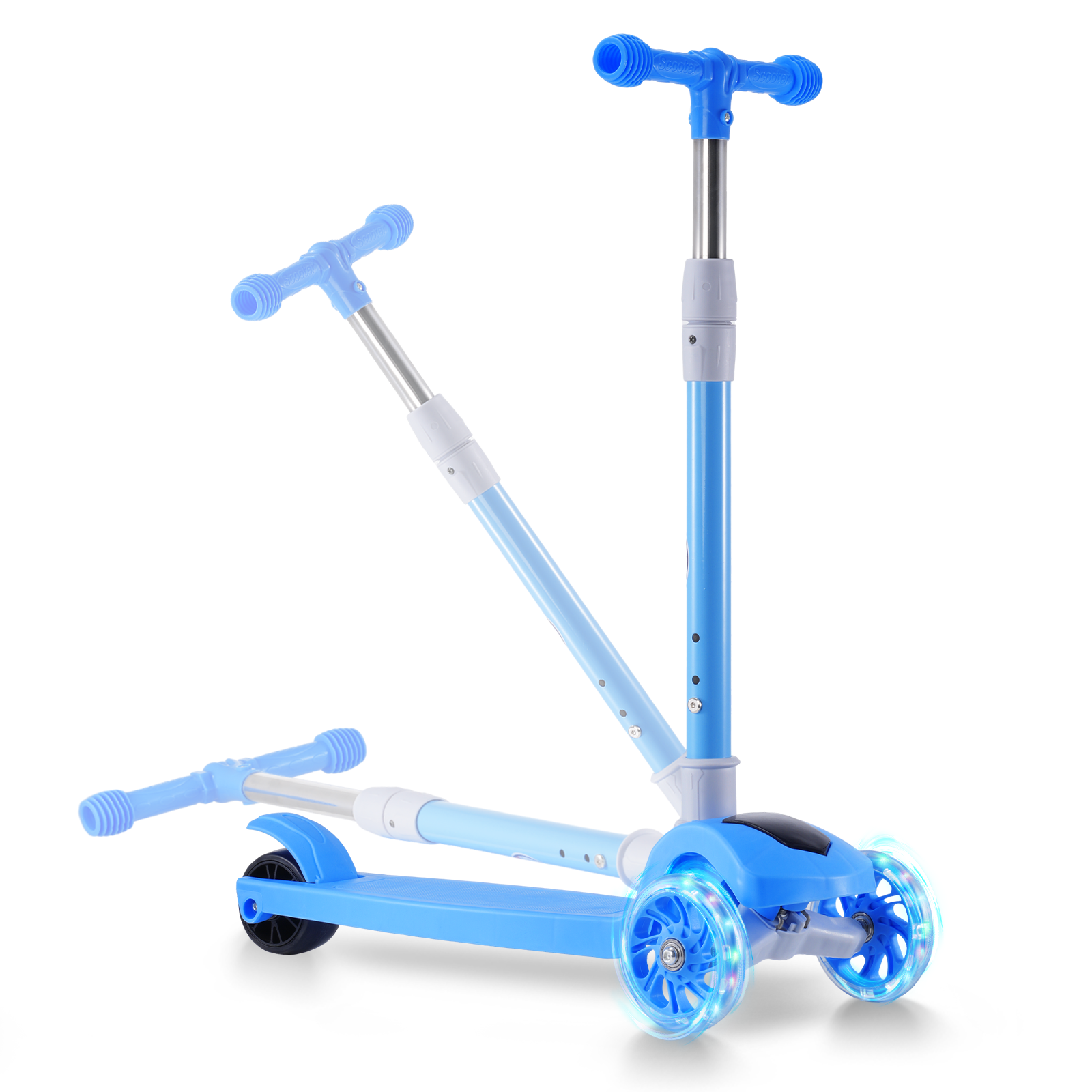 T1 3-Wheel Kids Scooter with LED Light-Up Wheels