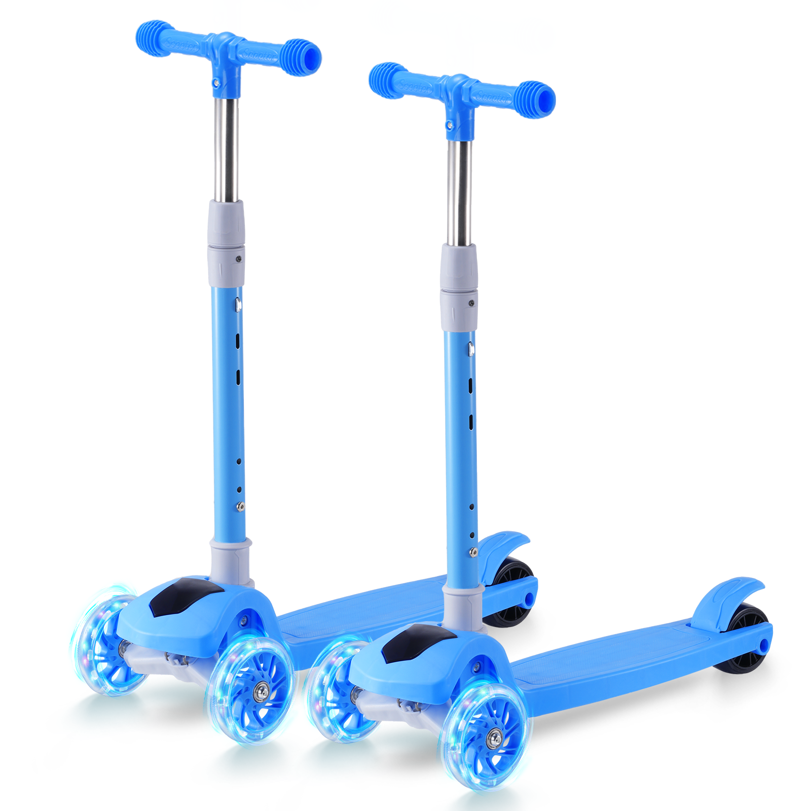 T1 3-Wheel Kids Scooter with LED Light-Up Wheels