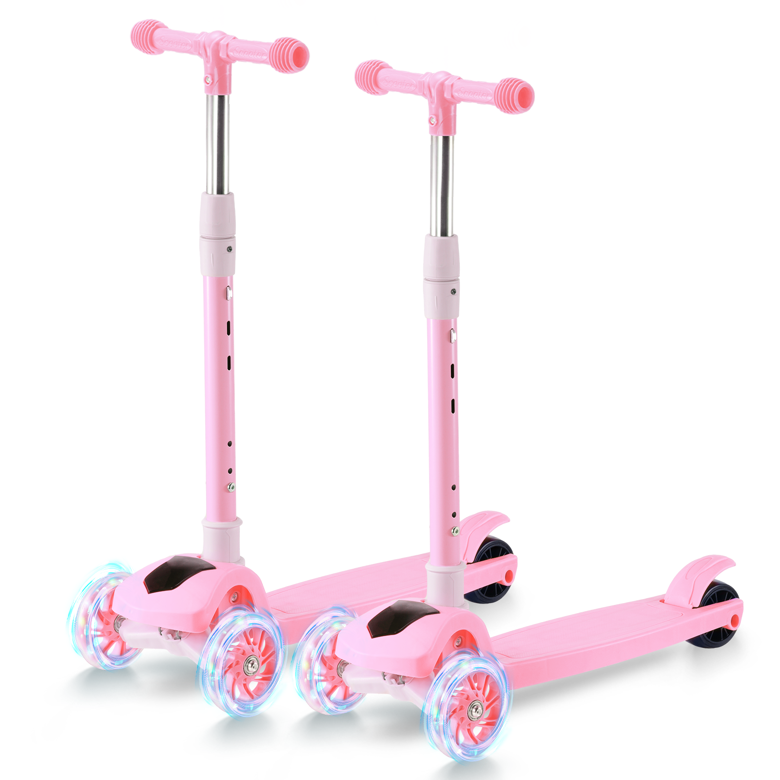 T1 3-Wheel Kids Scooter with LED Light-Up Wheels