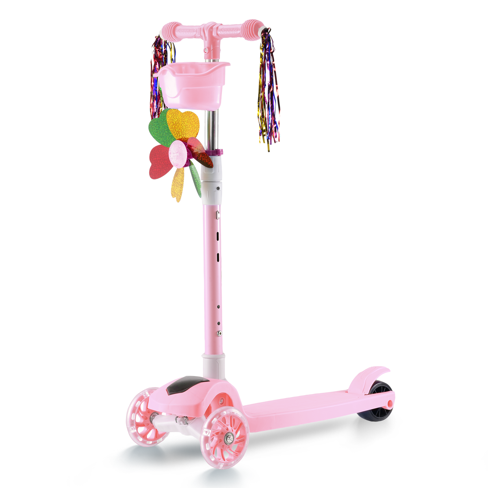 T1 3-Wheel Kids Scooter with LED Light-Up Wheels