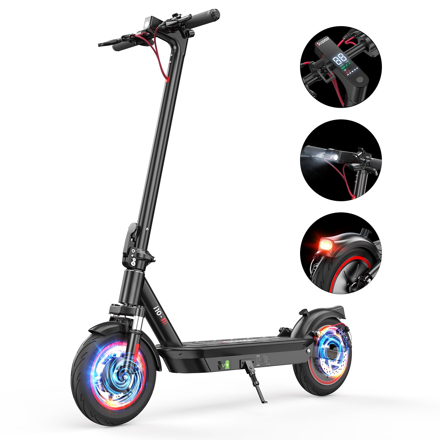iScooter i10 Commuter Electric Scooter for Adult 650 Motor