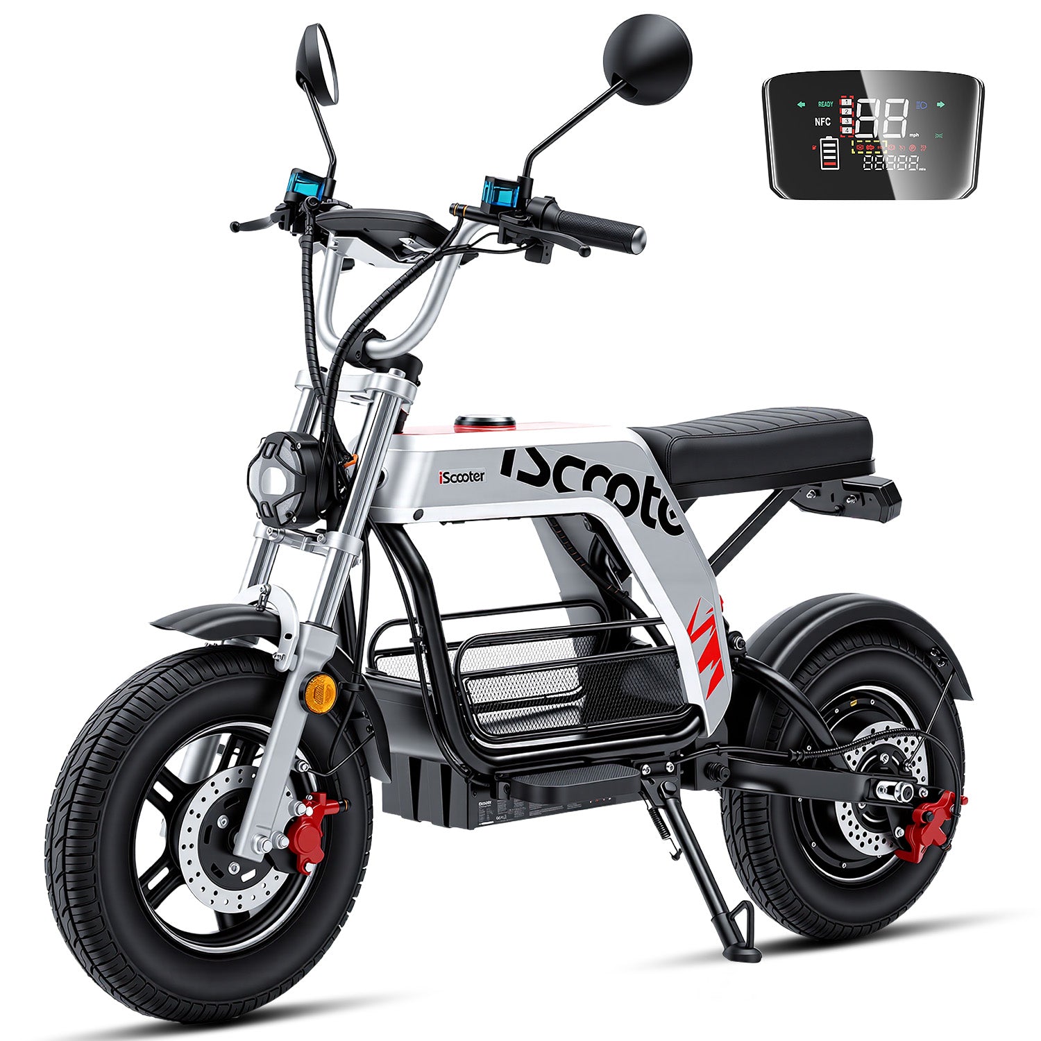 iScooter DX5Pro Electric Scooter with Seat 2000W Motor