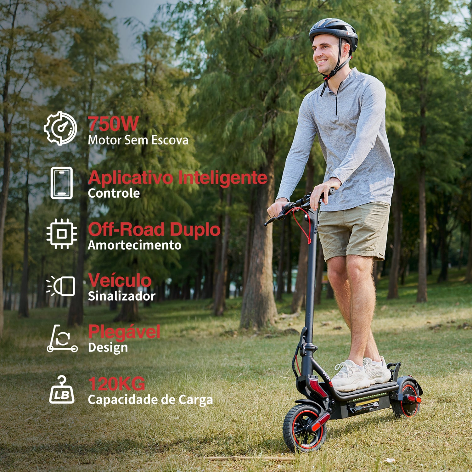 X8Pro Pneus Off-Road de 500 W para Scooter Elétrica