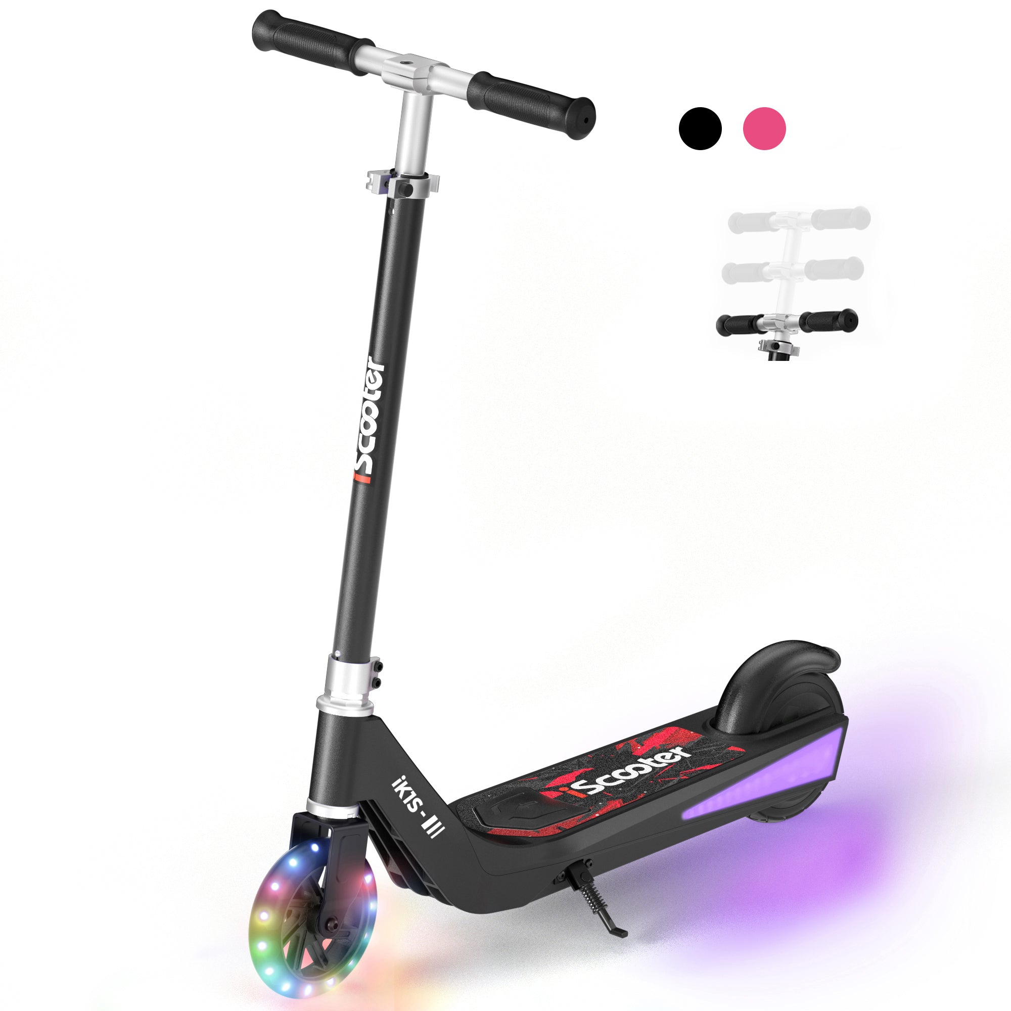 iScooter iK1 Electric Scooter for Kids Aged 6-10, Magnetic Safe Charging
