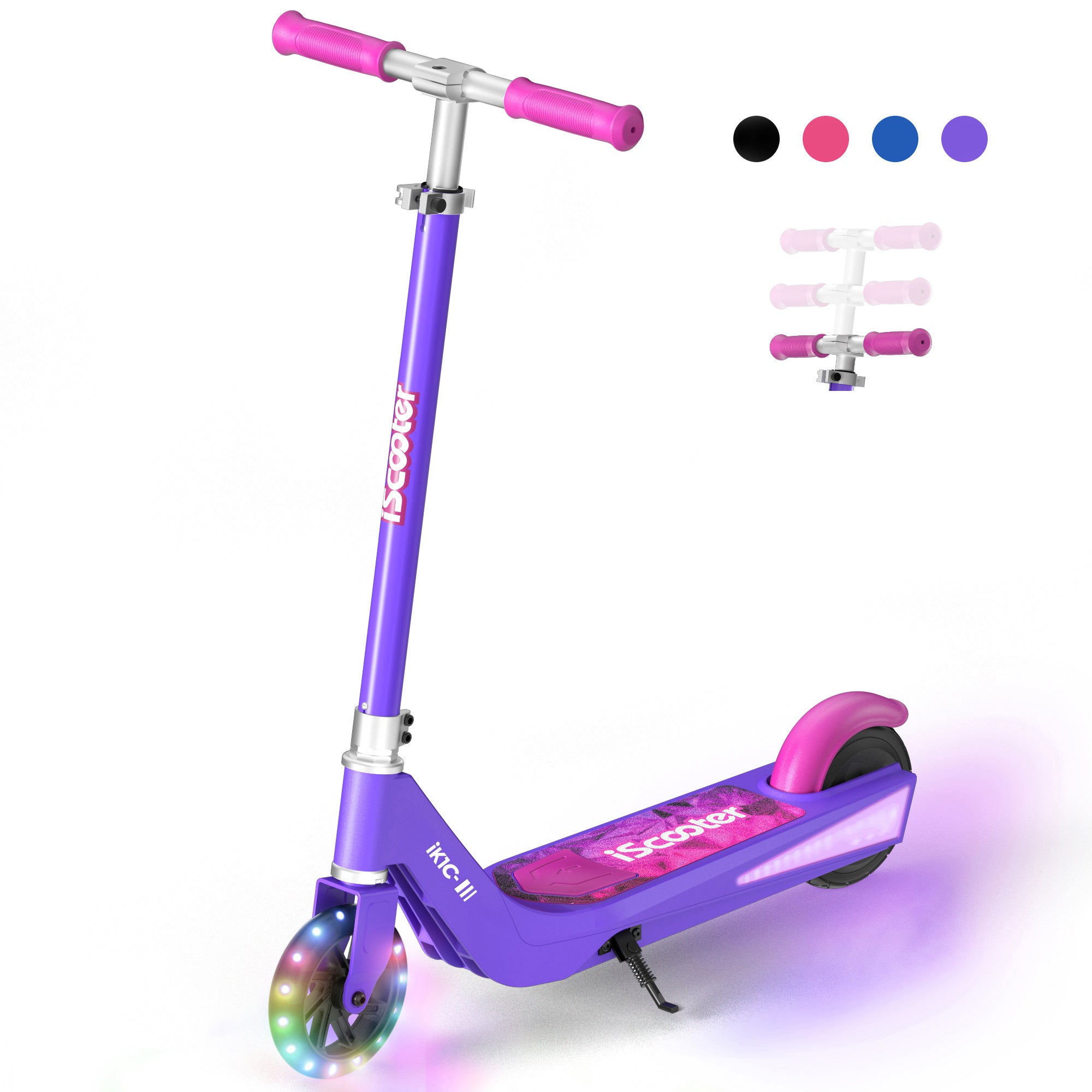 iScooter iK1 Electric Scooter for Kids Aged 6-10, Magnetic Safe Charging