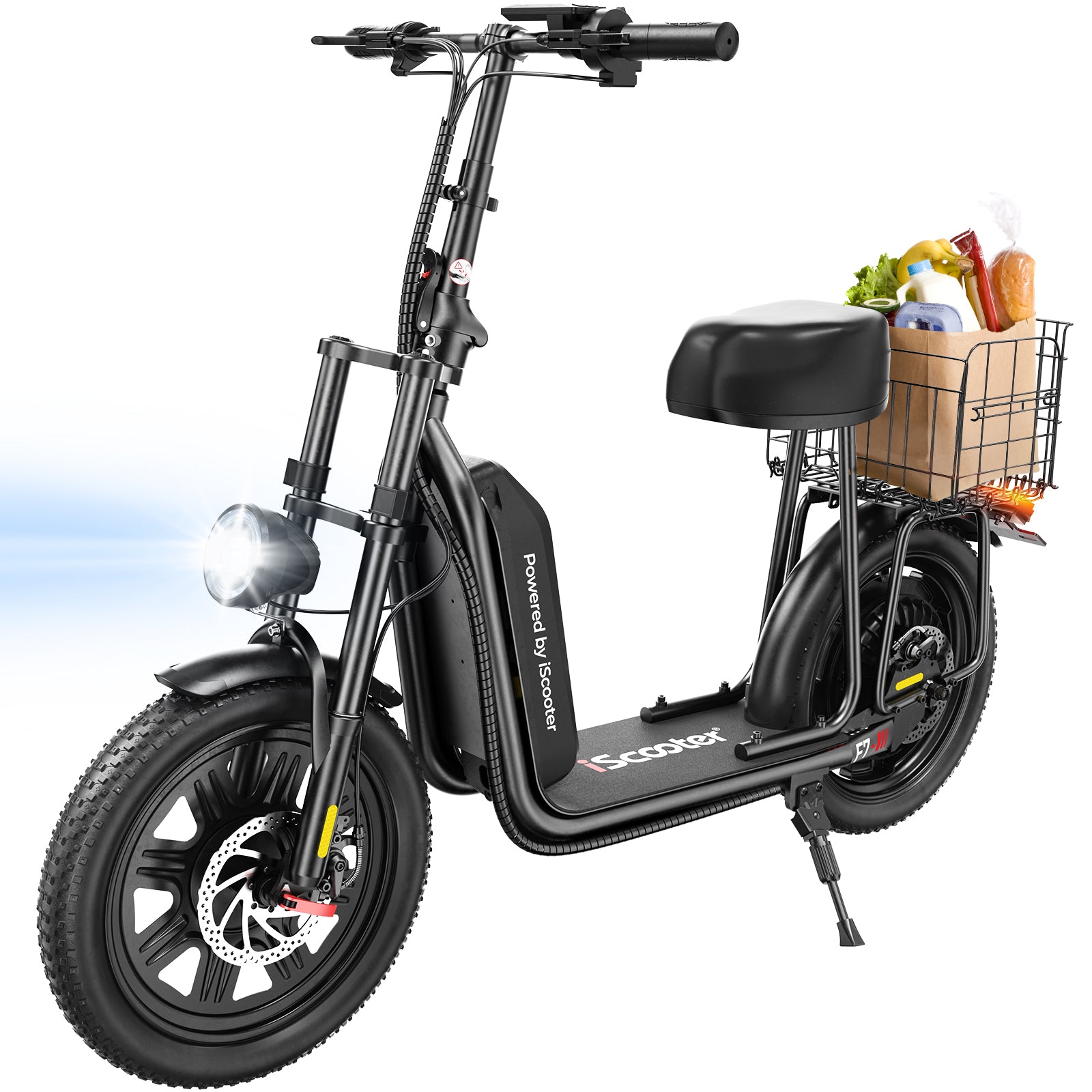 iScooter F7 Electric Scooter 1000W with Seat 28 MPH & 45 Miles