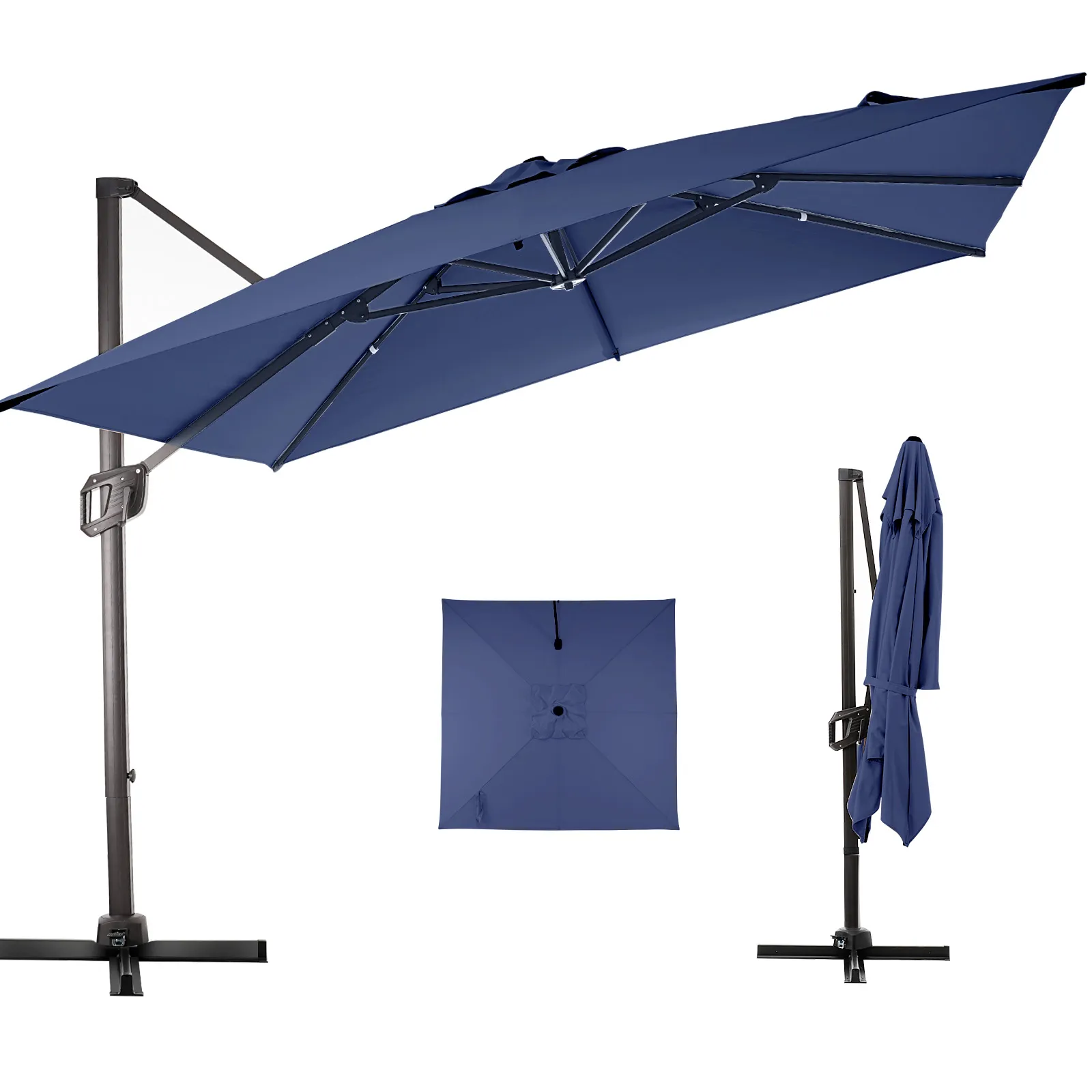 iScooter Outdoor Cantilever Telescopic Umbrella