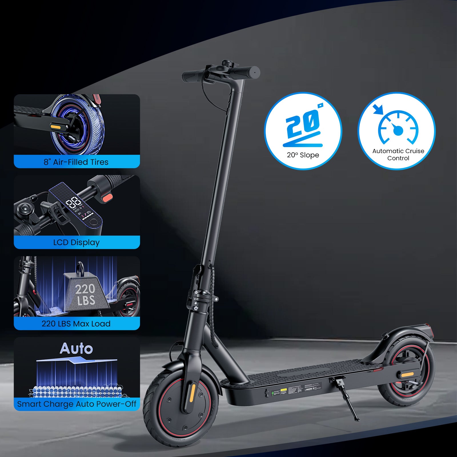 L3 Electric Scooter for Adults 350W Motor 18Mph