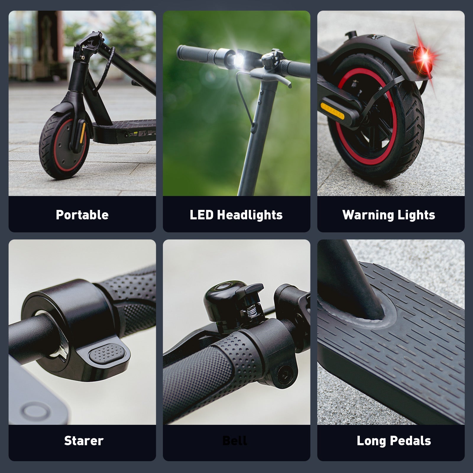 X3 Scooter elétrica para adultos, motor de 350 W, 30 km/h