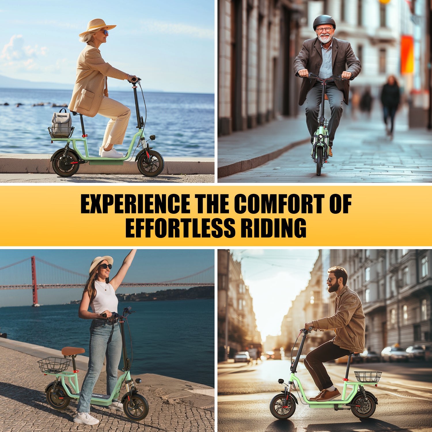 iScooter i12 Electric Scooter 500W With Big Seat