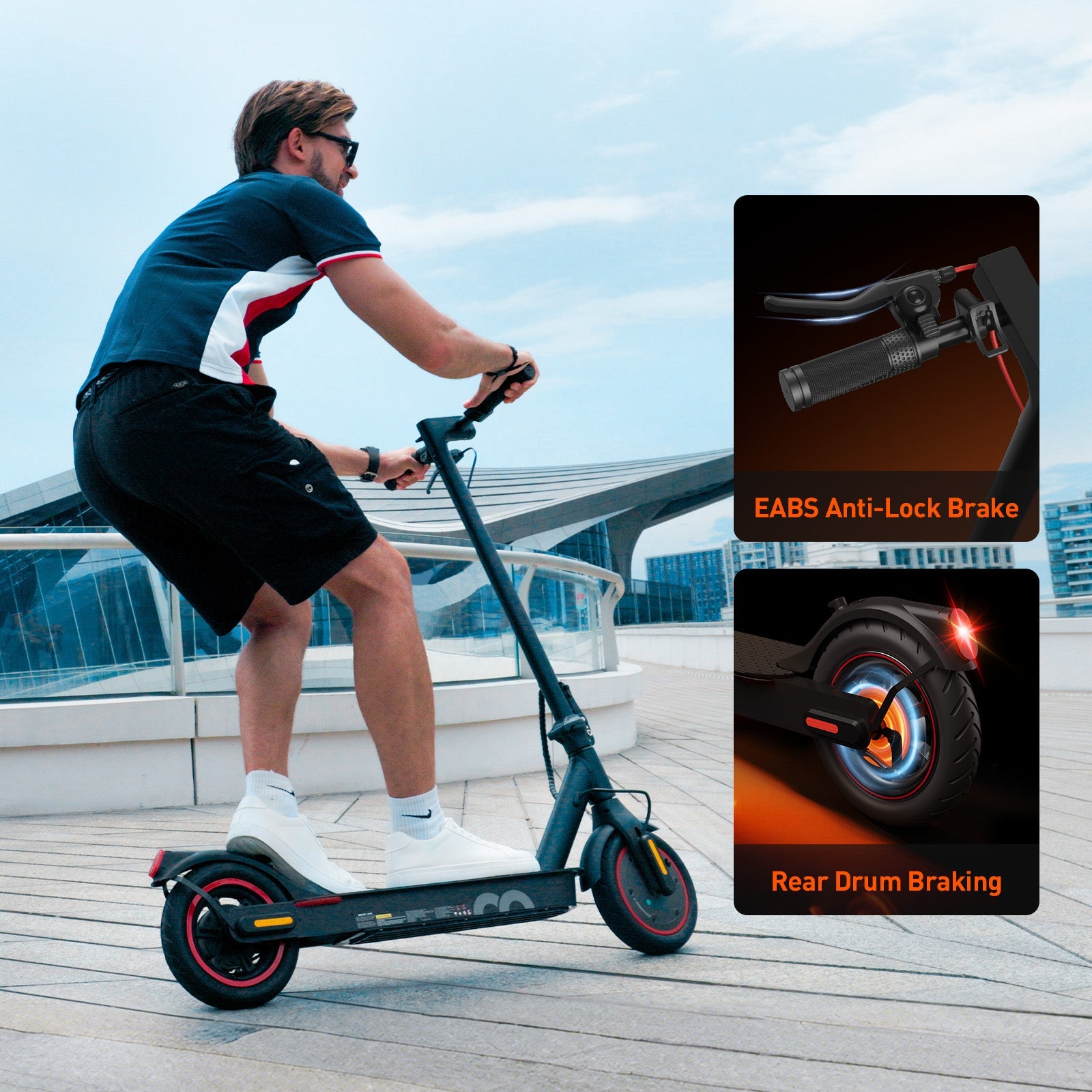 X3 Scooter elétrica para adultos, motor de 350 W, 30 km/h