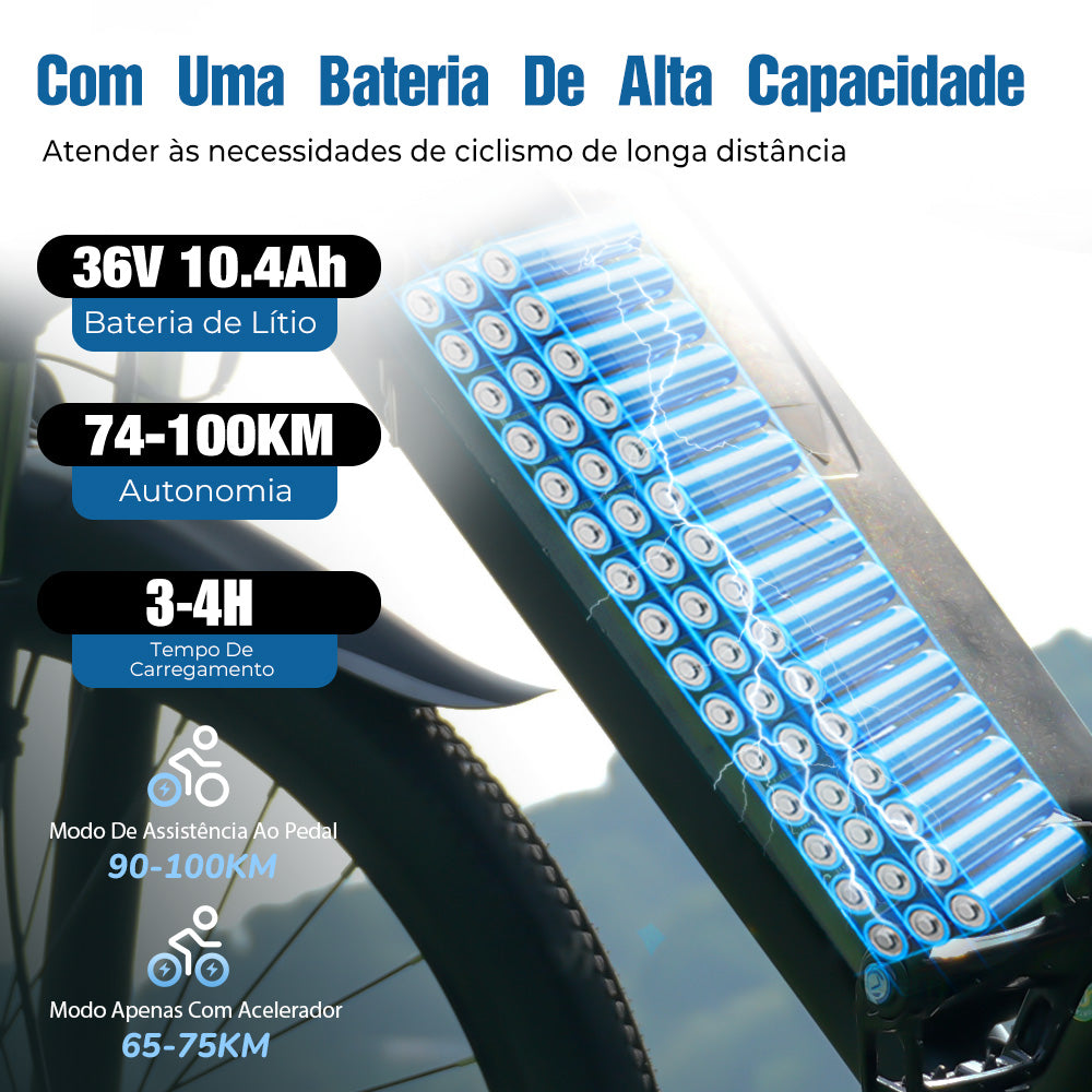 EB3 Bicicleta elétrica com motor de 500 W para adultos