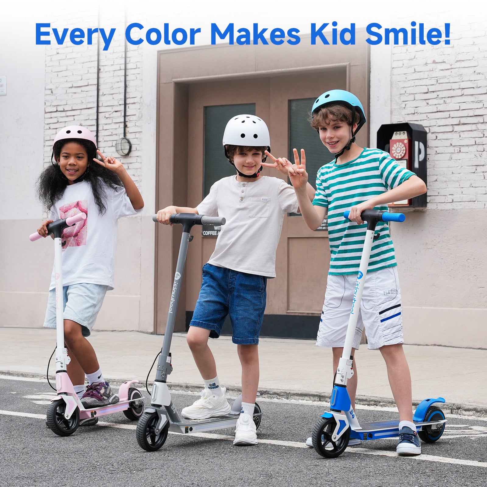 S4 Electric Scooter for Kids Ages 6-14, 200W Foldable Kids Electric Scooter
