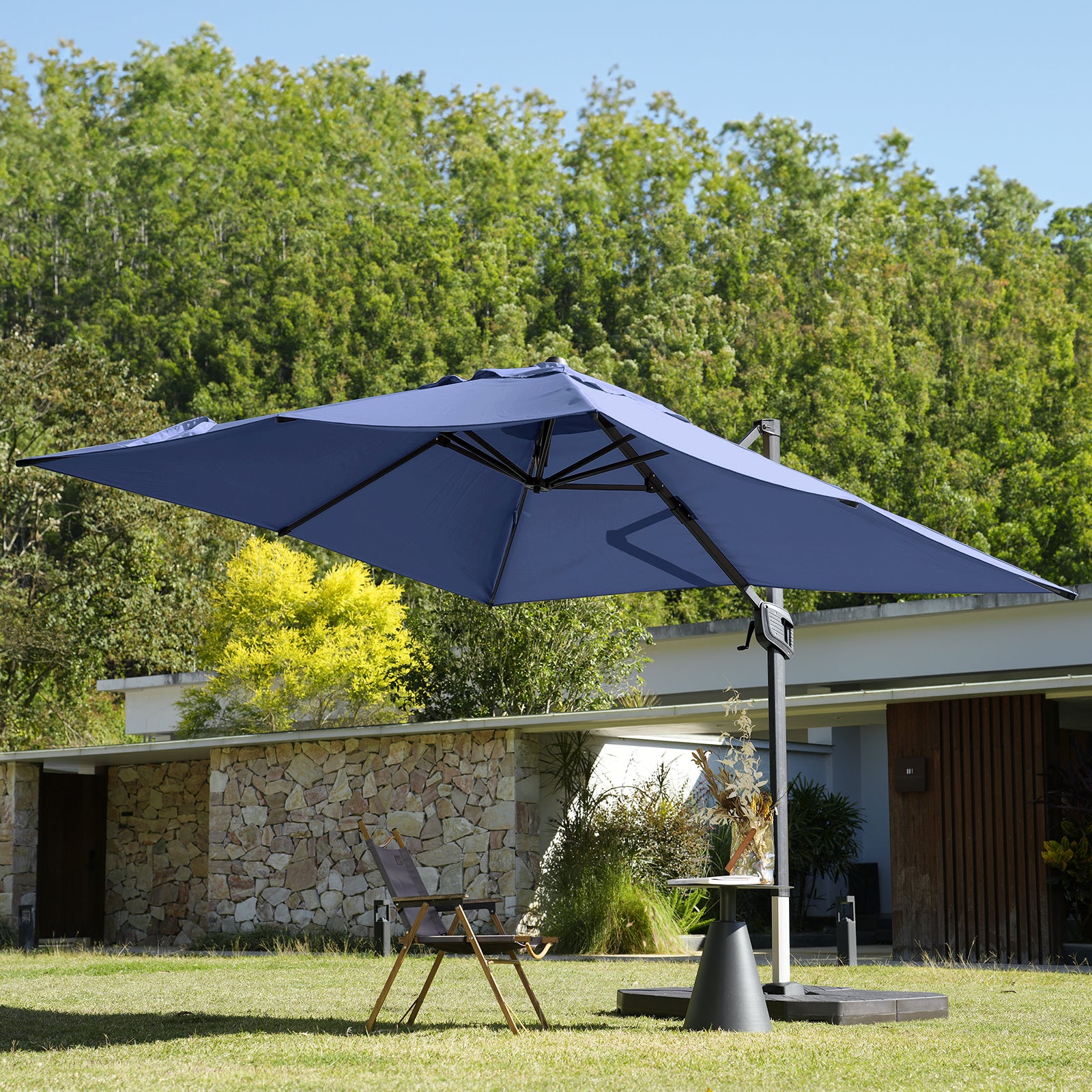 iScooter Outdoor Cantilever Telescopic Umbrella