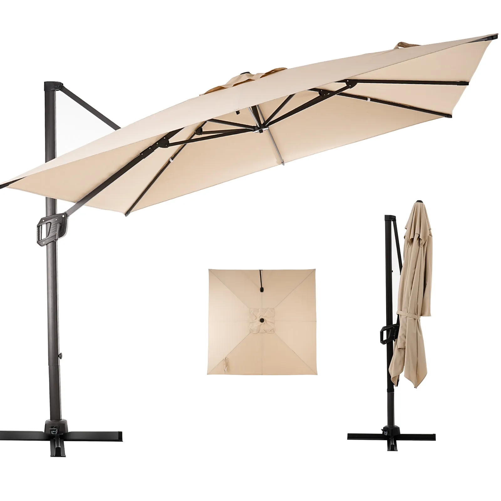iScooter Outdoor Cantilever Telescopic Umbrella