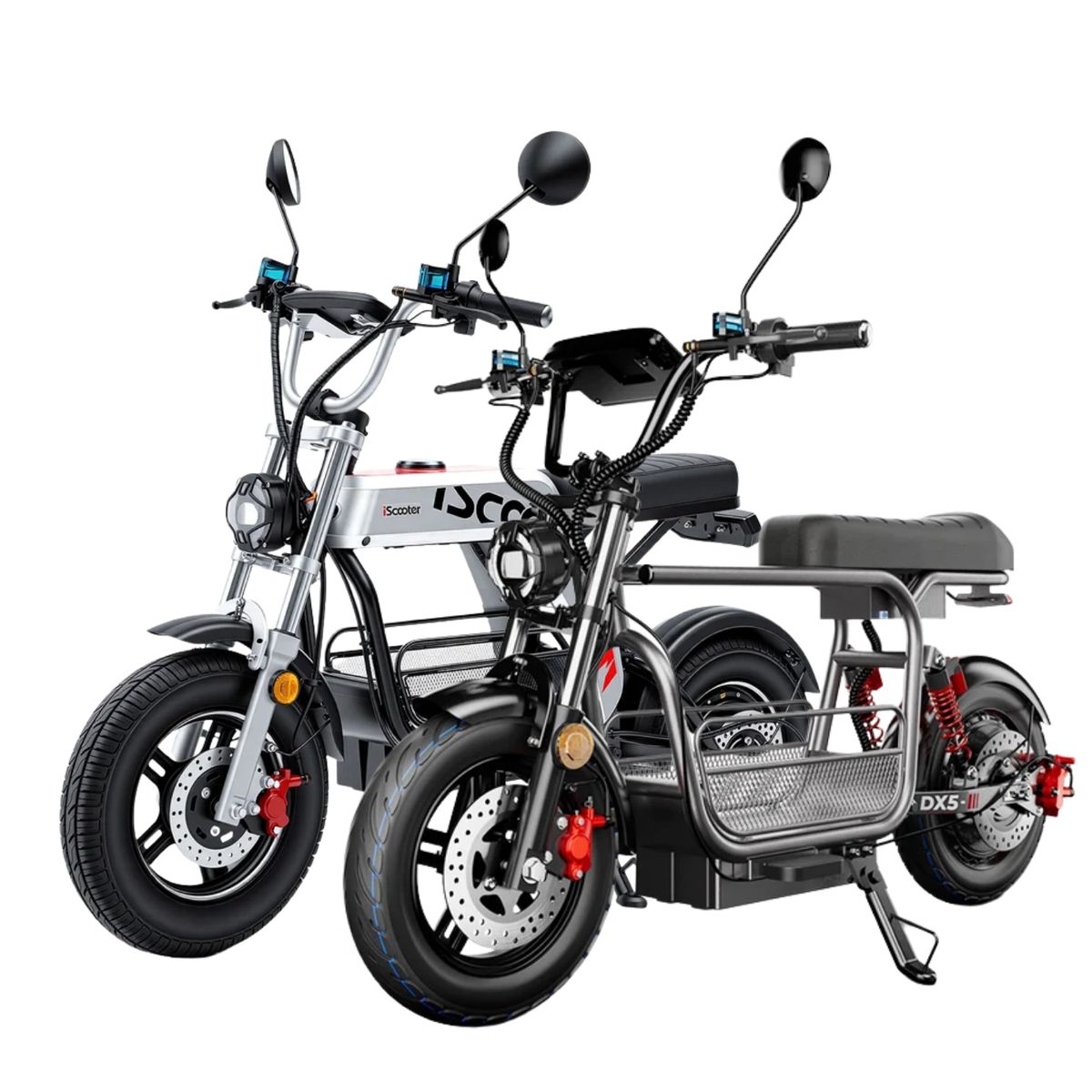 iScooter DX5Pro / DX5 1500/2000W Motor Electric Scooter with Seat & Large Basket
