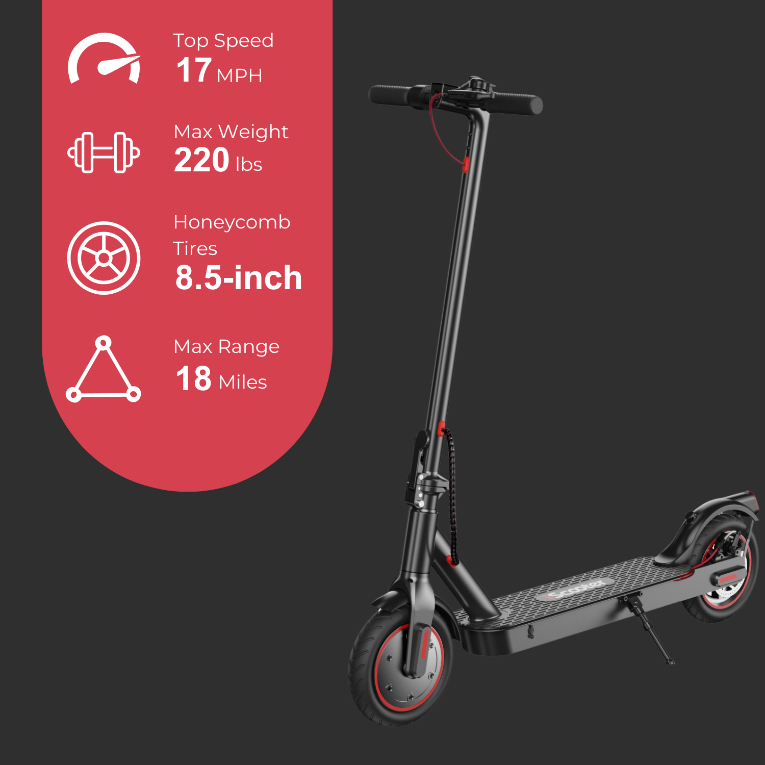 iScooter Commute i9 Electric Scooter 350W for Adults and Teens