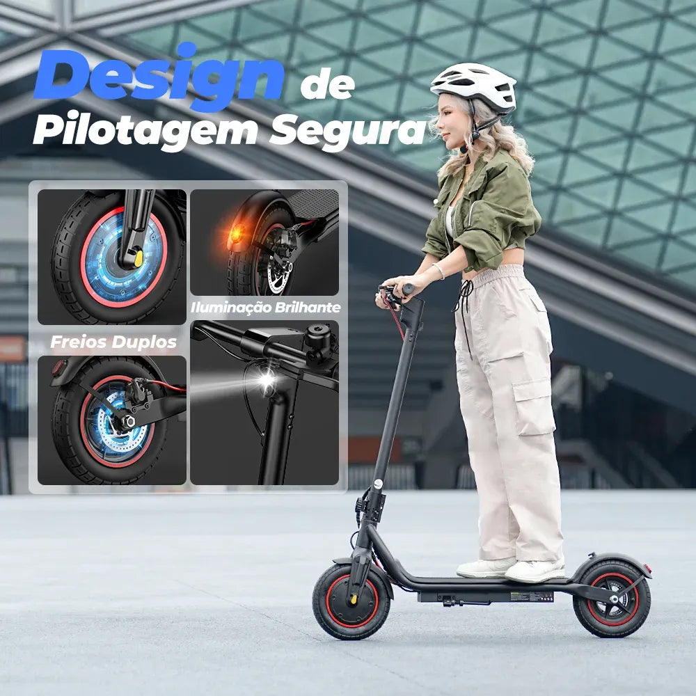 X6 Scooter elétrica para deslocamento diário com motor de 500 W para adultos