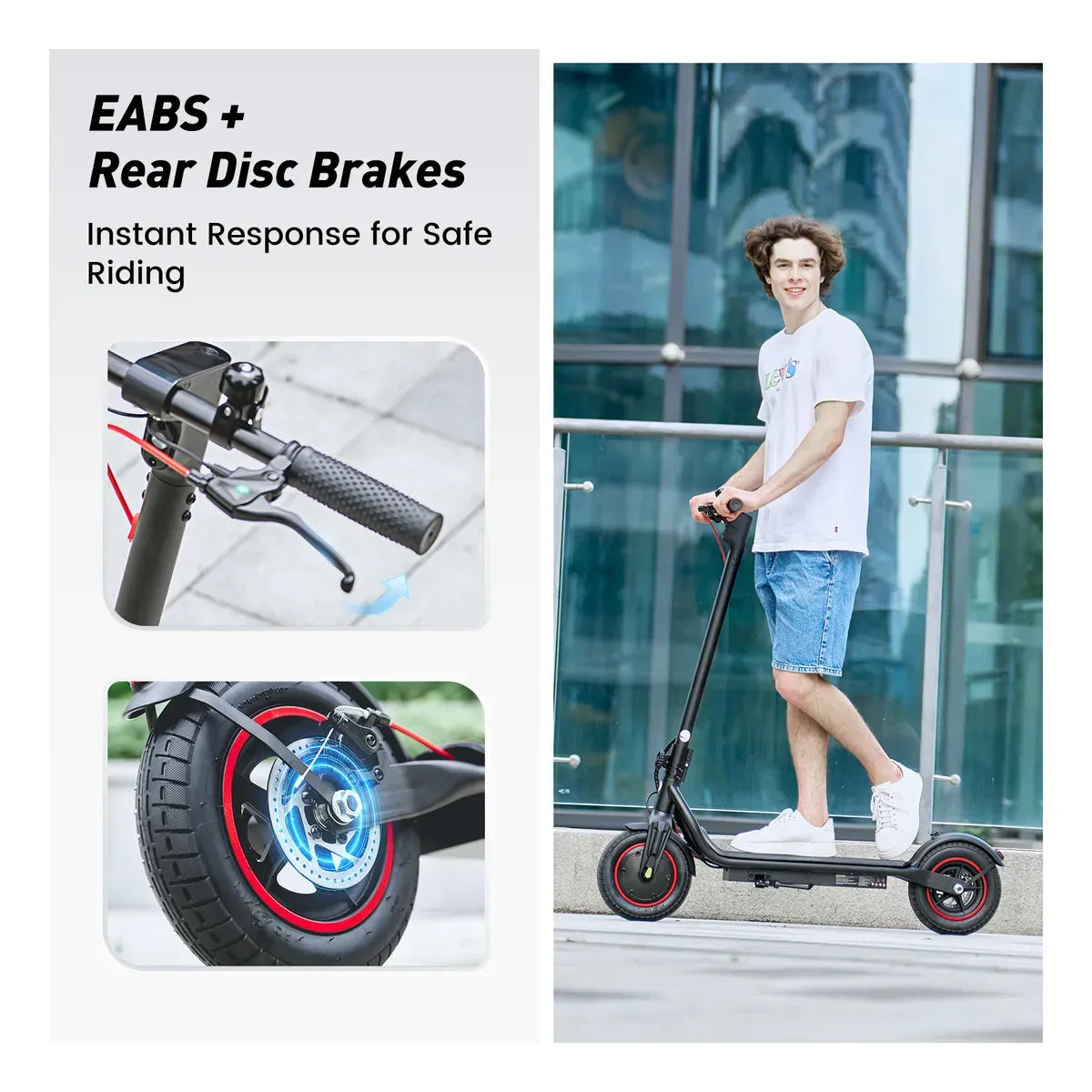 X6 Scooter elétrica para deslocamento diário com motor de 500 W para adultos