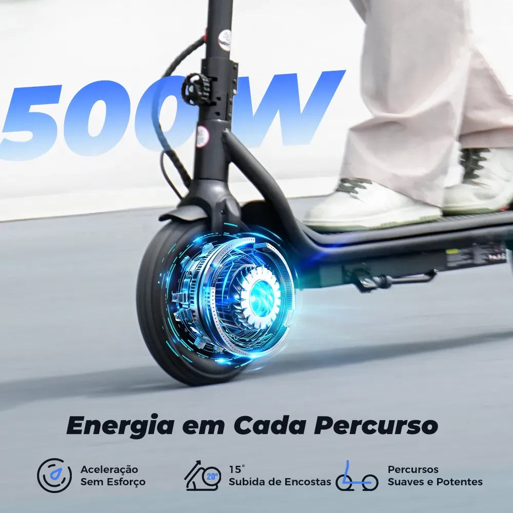 X6 Scooter elétrica para deslocamento diário com motor de 500 W para adultos