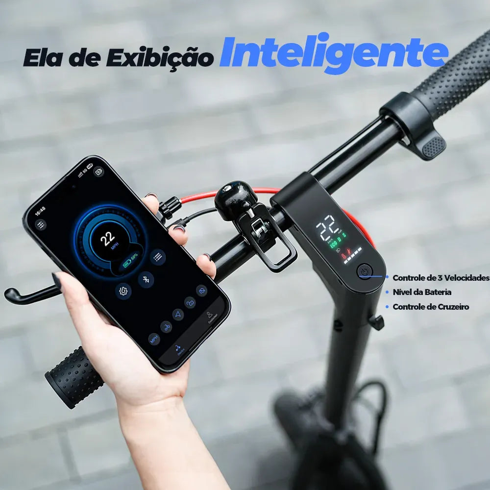 X6 Scooter elétrica para deslocamento diário com motor de 500 W para adultos