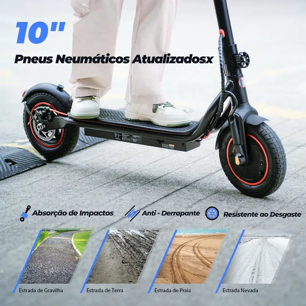 X6 Scooter elétrica para deslocamento diário com motor de 500 W para adultos