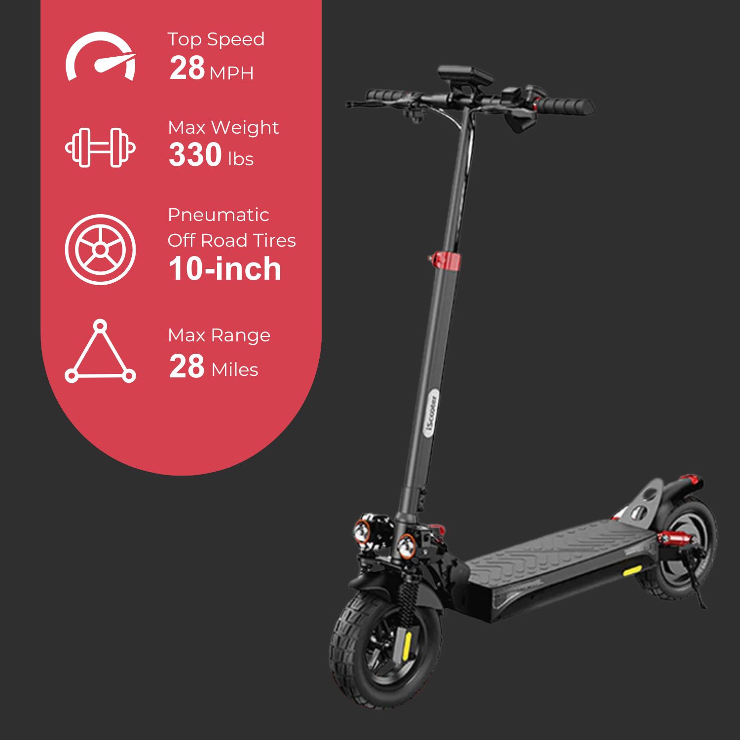 iScooter® iX3 800W Off Road Electric Scooter