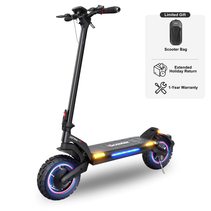 iScooter iX7 Pro Dual Motor Electric Scooter, 2000W Motor, 50Miles Long Range