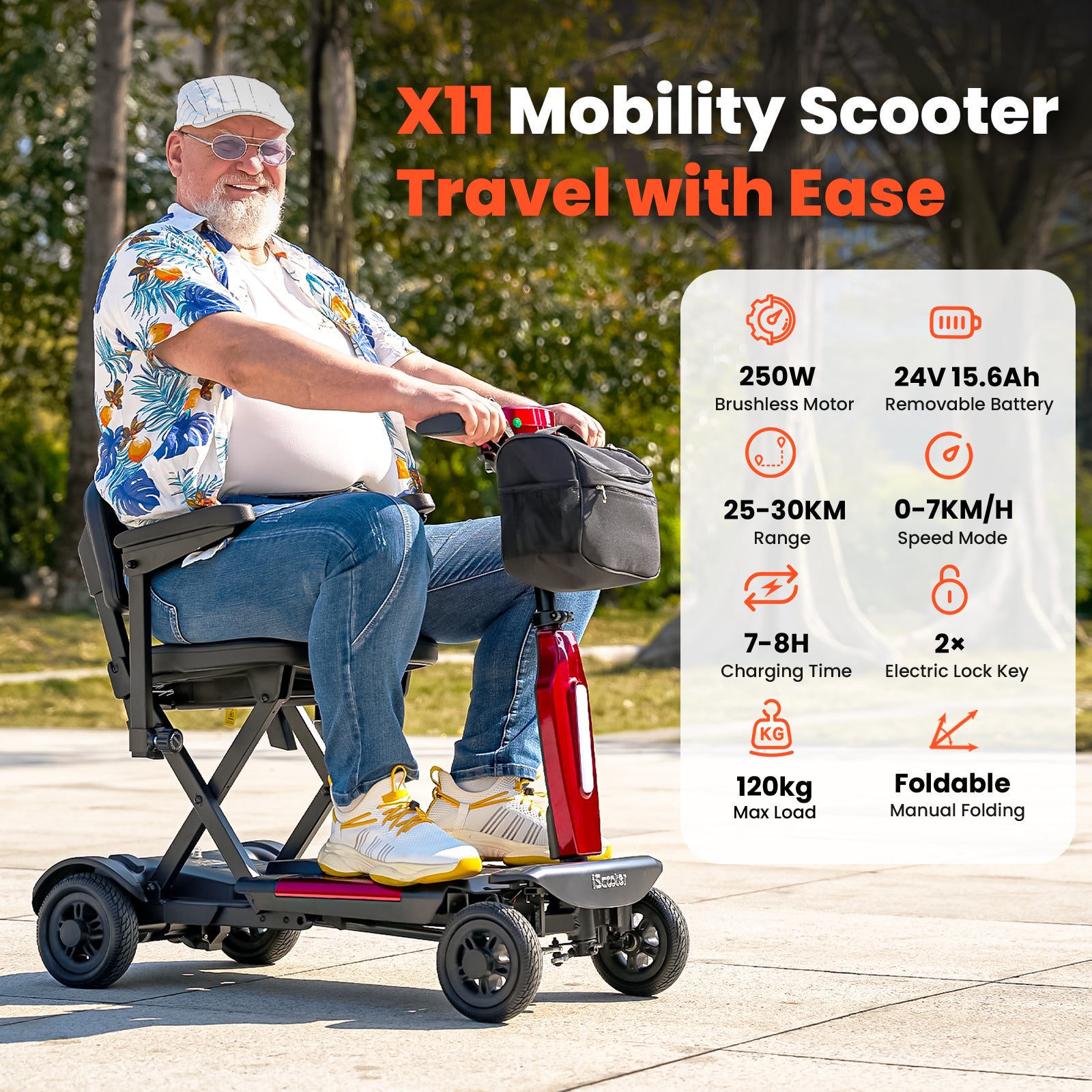 X11 Mobility Scooter for Seniors & Adults