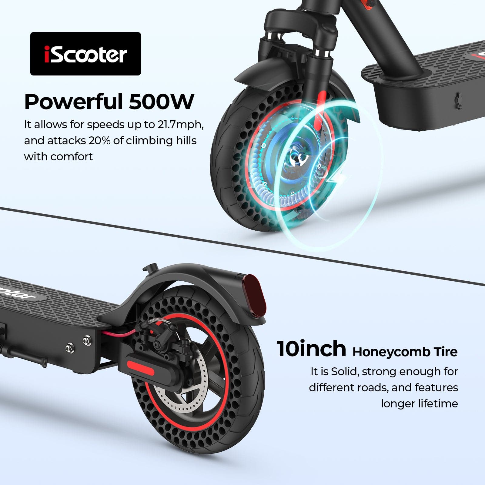 Refurbished i9Max Foldable Electric Scooter 500W