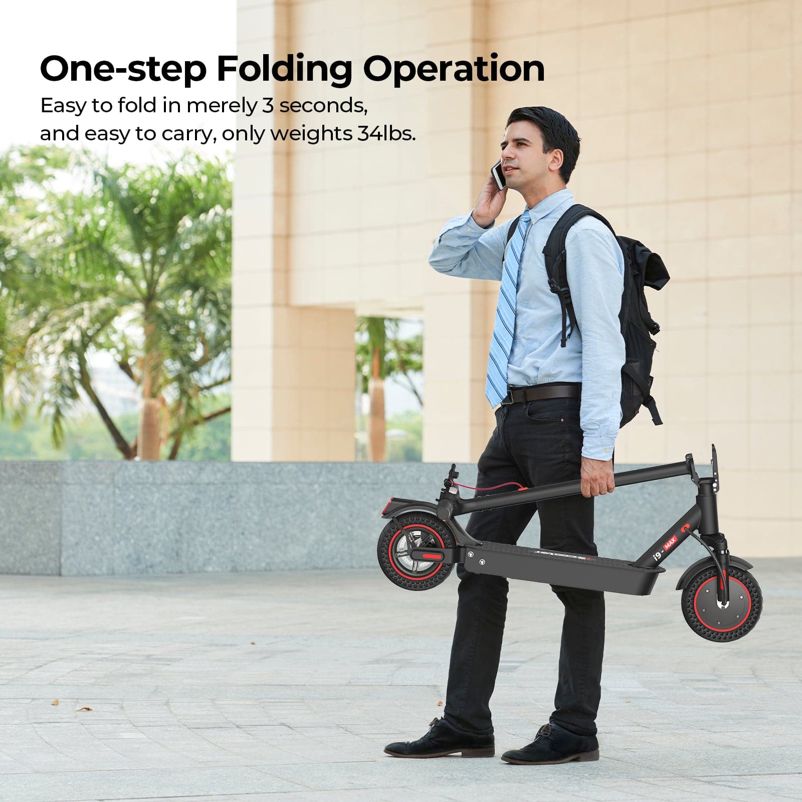 Refurbished i9Max Foldable Electric Scooter 500W