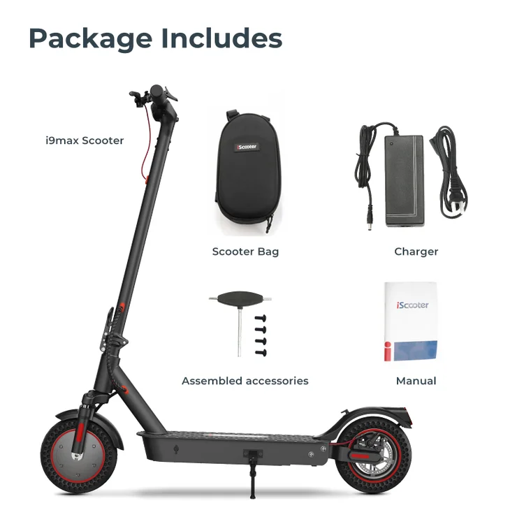 iScooter® Outstanding i9Max 500W Electric Scooter for Adults