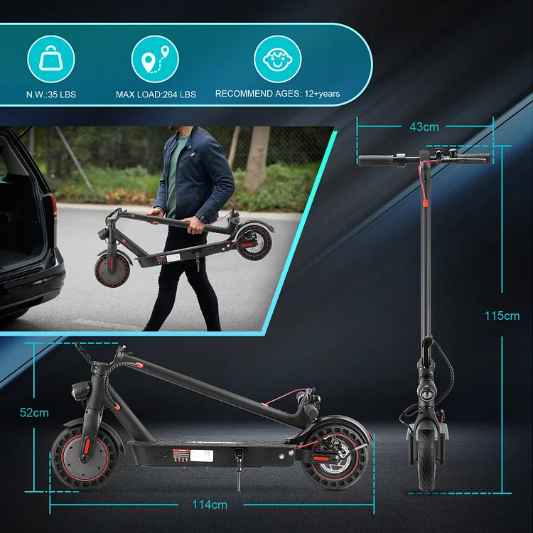 Refurbished Max Upgraded 500W Electric Scooter for Adults