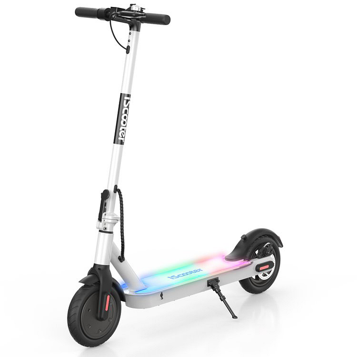 Refurbished i8 Foldable Electric Scooter with Light Up Deck, 500W, 15Mph