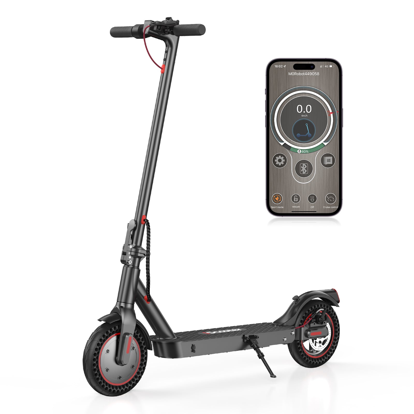 iScooter i9s Scooter Eléctrico 500W 10Ah Negro