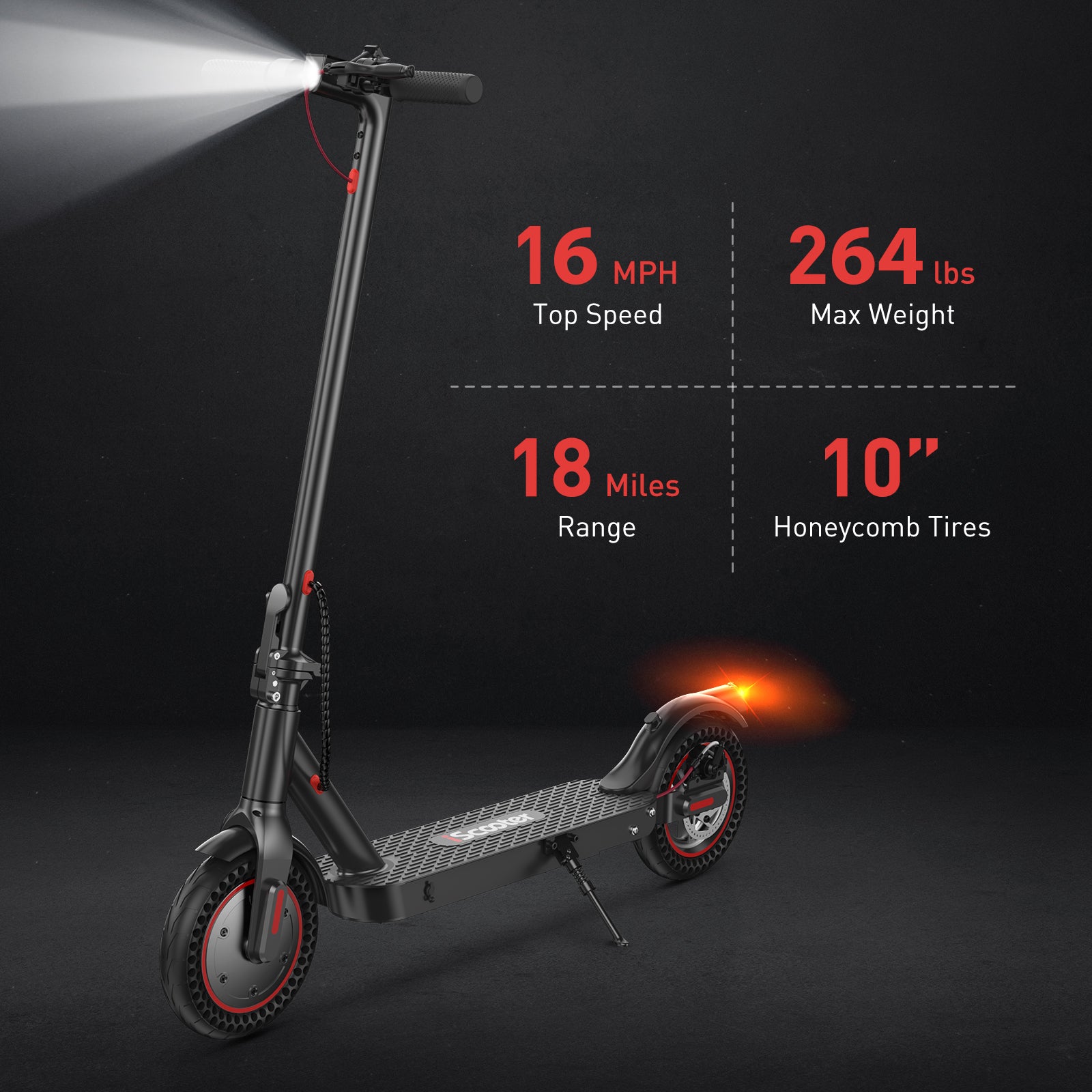 iScooter i9Plus Commuting Electric Scooter, 500W Motor