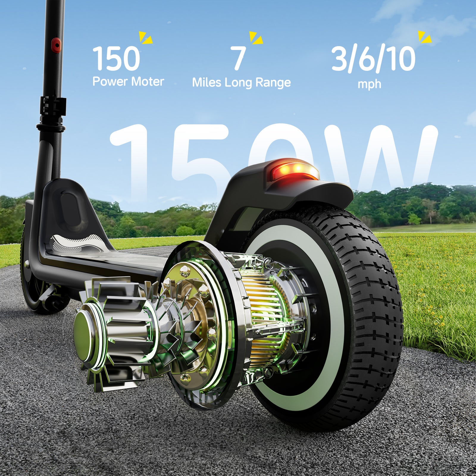 EK6 Kids Electric Scooter for 6-12