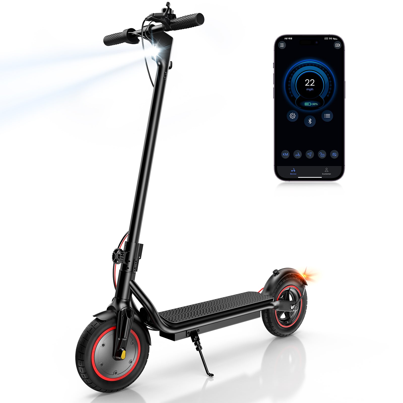 X6 Scooter elétrica para deslocamento diário com motor de 500 W para adultos