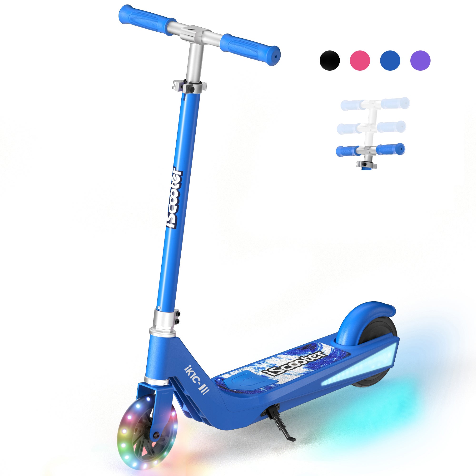 iScooter iK1 Electric Scooter for Kids Aged 6-10, Magnetic Safe Charging