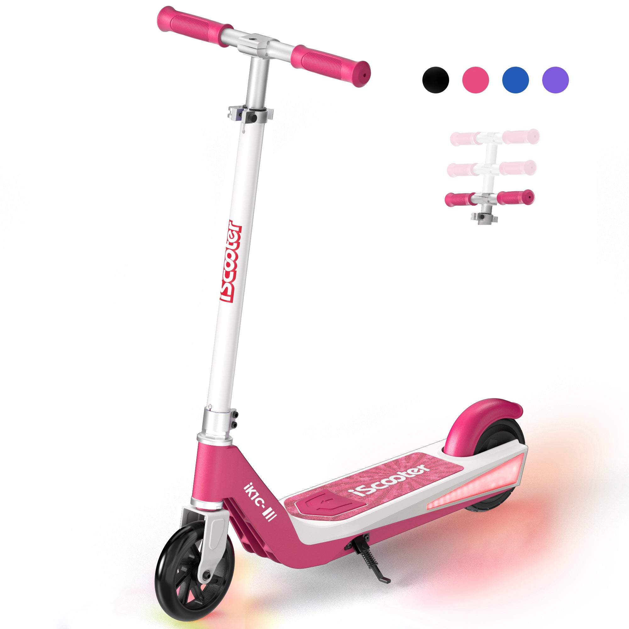 iScooter iK1 Electric Scooter for Kids Aged 6-10, Magnetic Safe Charging