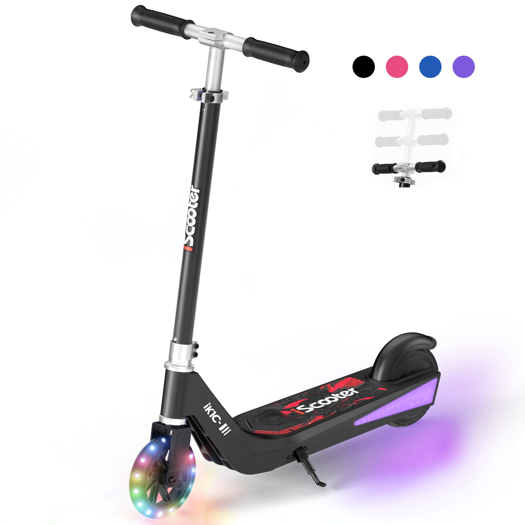 iScooter iK1 Electric Scooter for Kids Aged 6-10, Magnetic Safe Charging