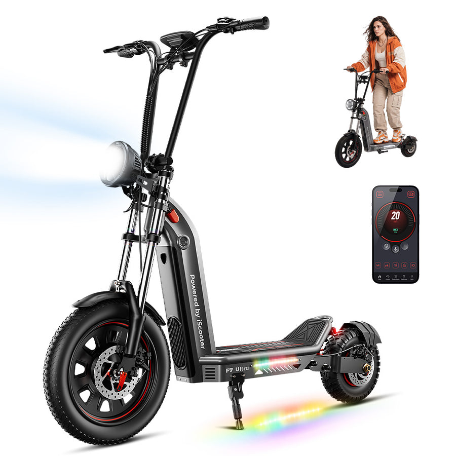 iScooter F7Ultra All-Terrain Electric Scooter with Detachable Battery
