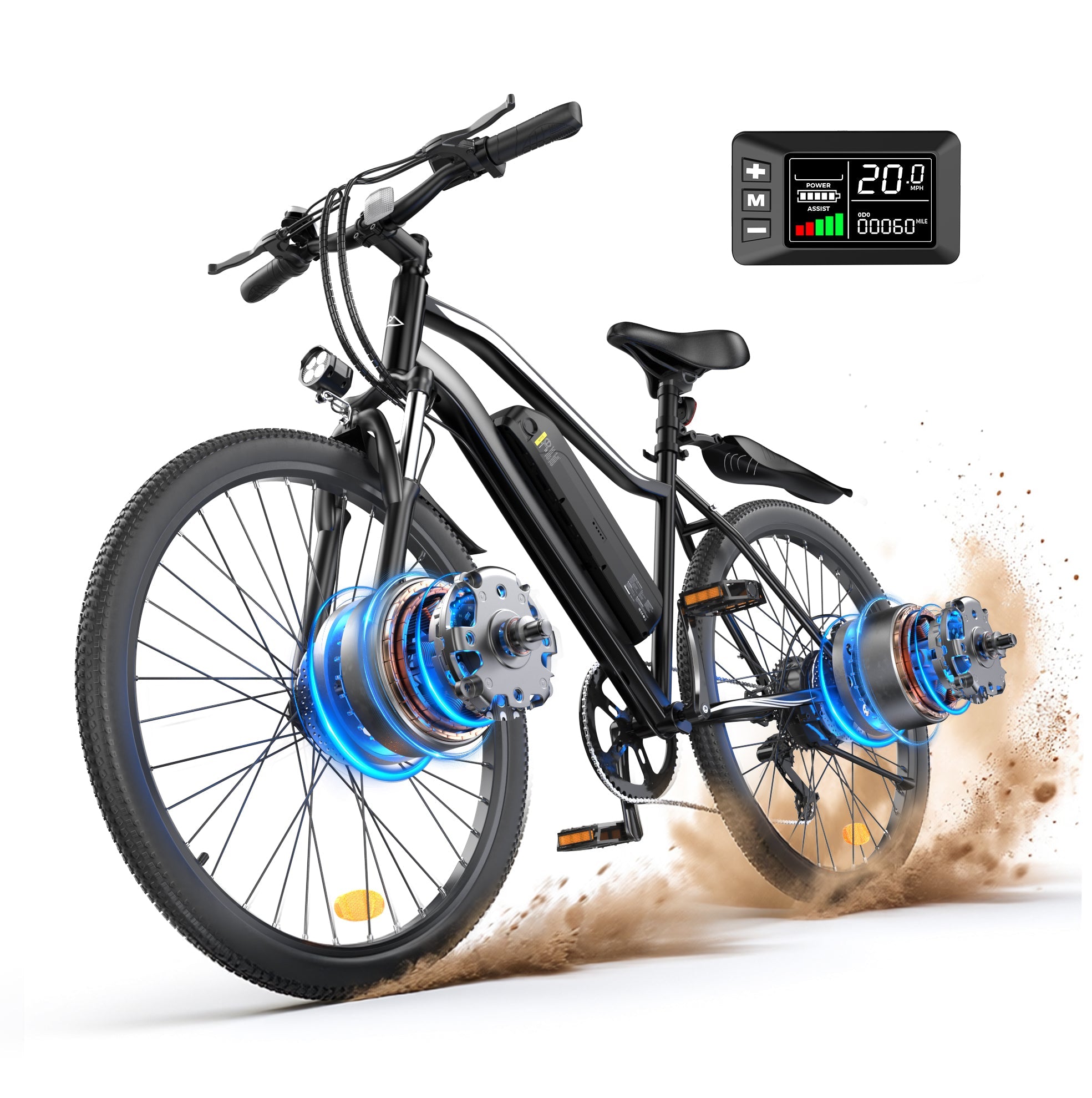 EB3 Bicicleta elétrica com motor de 500 W para adultos
