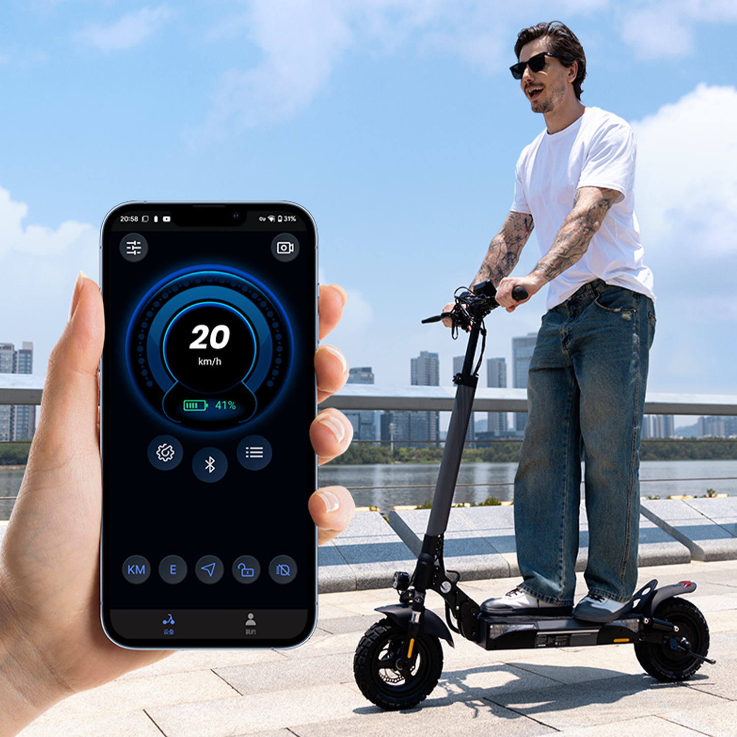 X9 Off-Road Electric Scooter Adults 1000W Motor