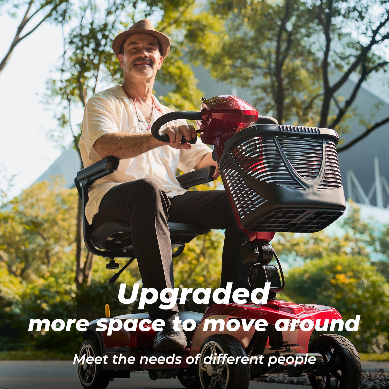 iScooter X03 4 Wheel Mobility Scooter with LED Headlight