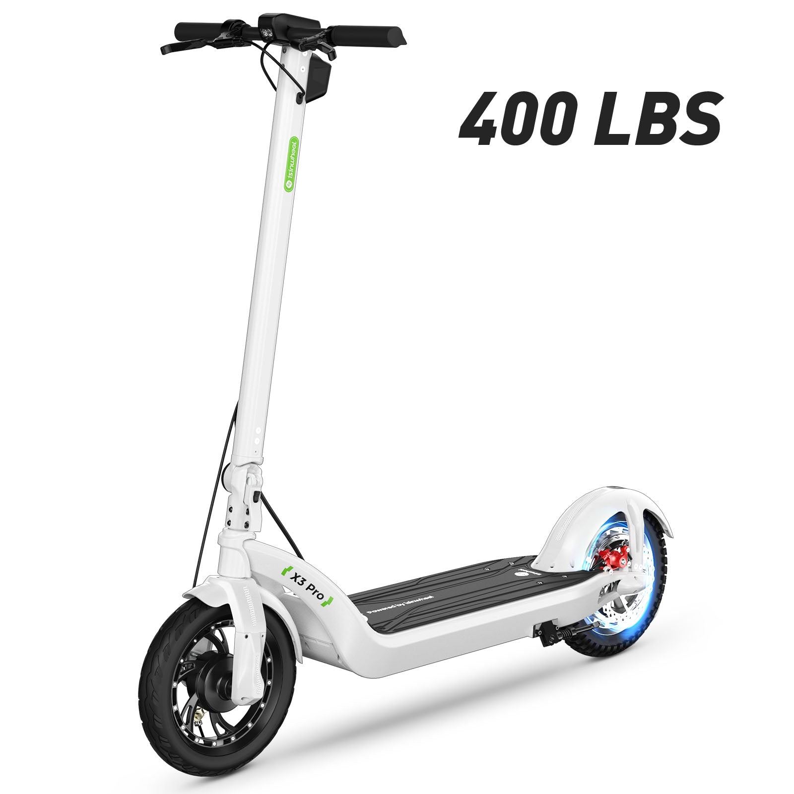 X3Pro 1200W Commuting Electric Scooter,12-inch Fat Tire,Maximum Load 400lbs