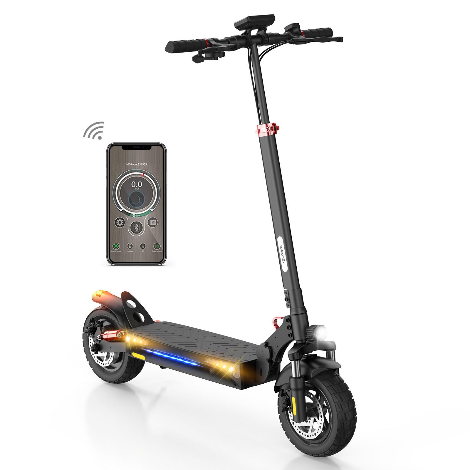 iScooter i9s Scooter Eléctrico 500W 10Ah Negro